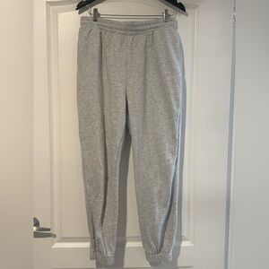 H&M Light Gray Elastic Waist Joggers